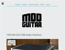 Tablet Screenshot of modguitar.com